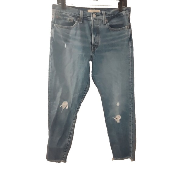 Levi's Denim - Levi’s Women's Sz 30 Wedgie Tapered Button Fly Distressed Jeans (30''x27")